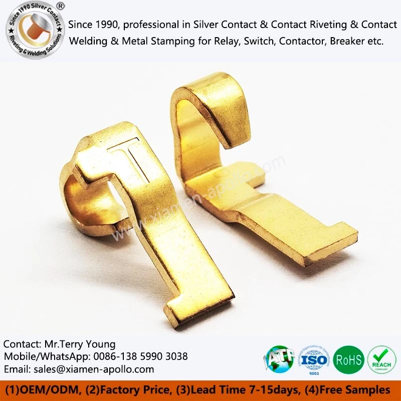 Electrical Contact Assemblies Brass Stamped Parts