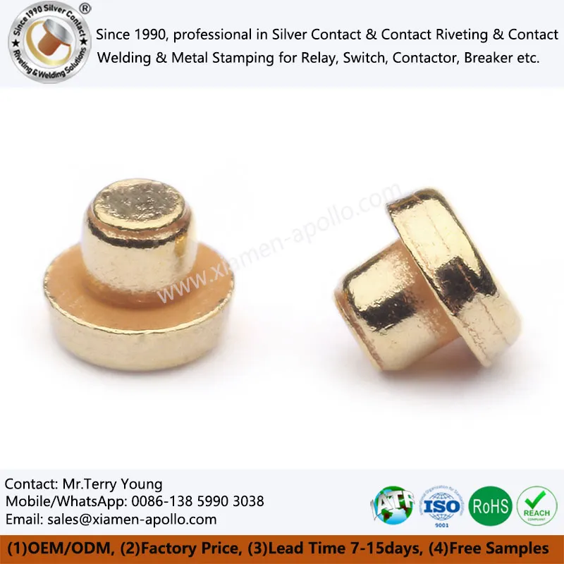 Elektriline kontakt kullatud