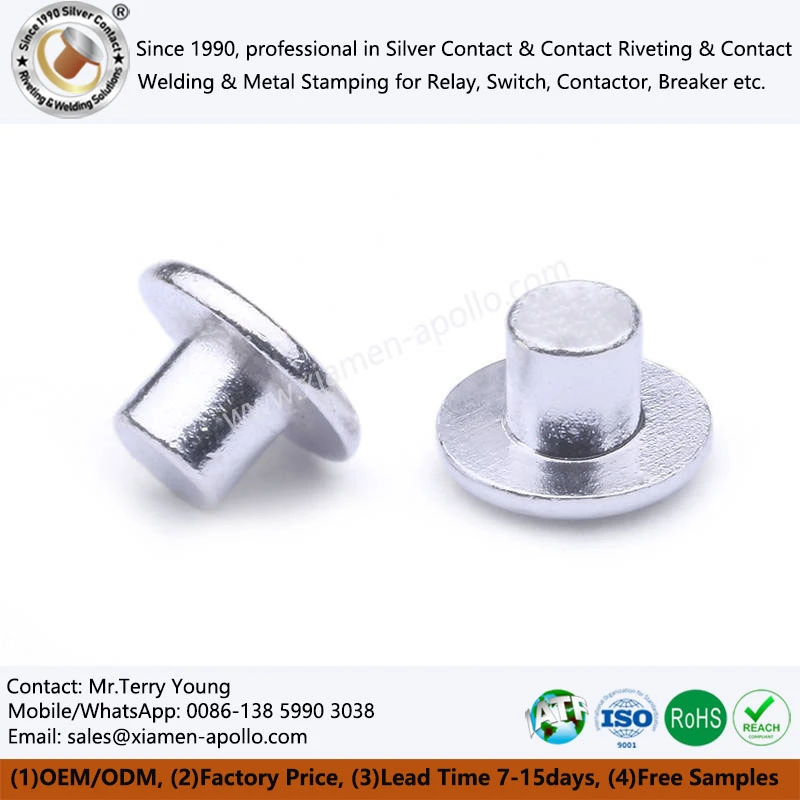 Electroplated Silver Contact Electroplated Silver Contact