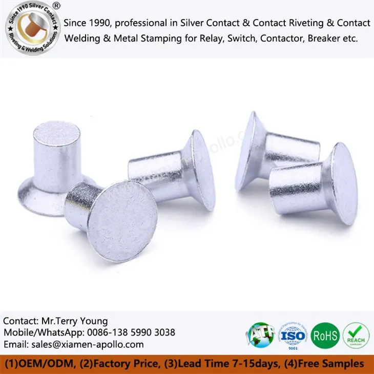 Lamedad hõbedased elektrilised kontaktid