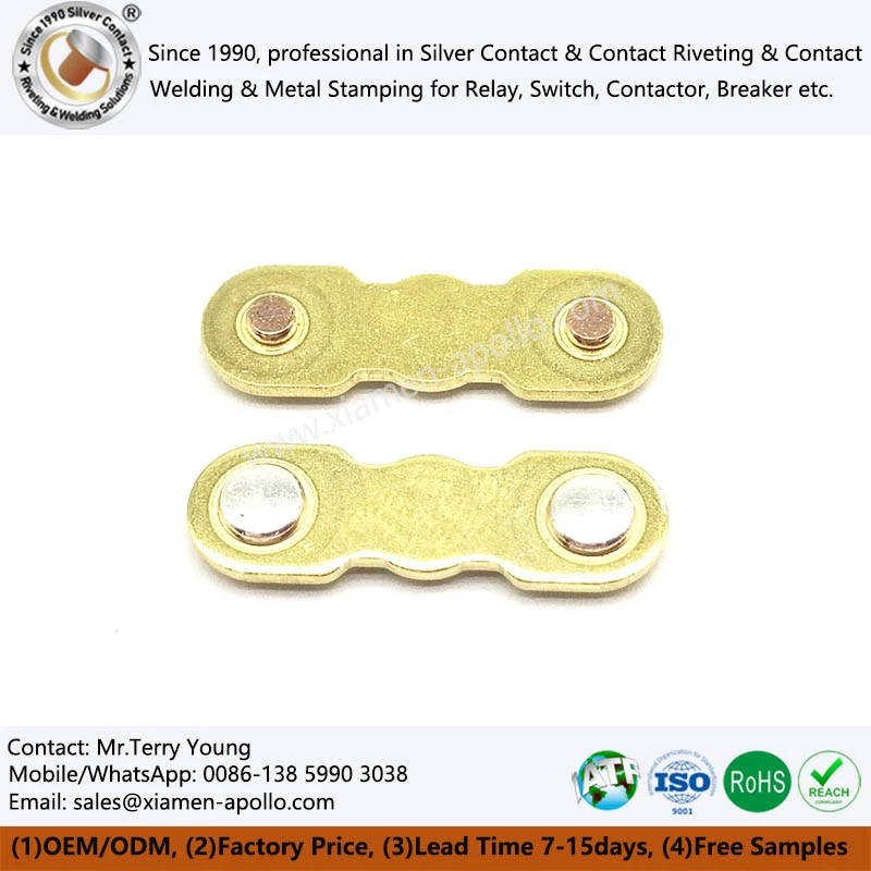 Brass Stamping Electrical Silver Contact Brass Stamping Electrical Silver Contact