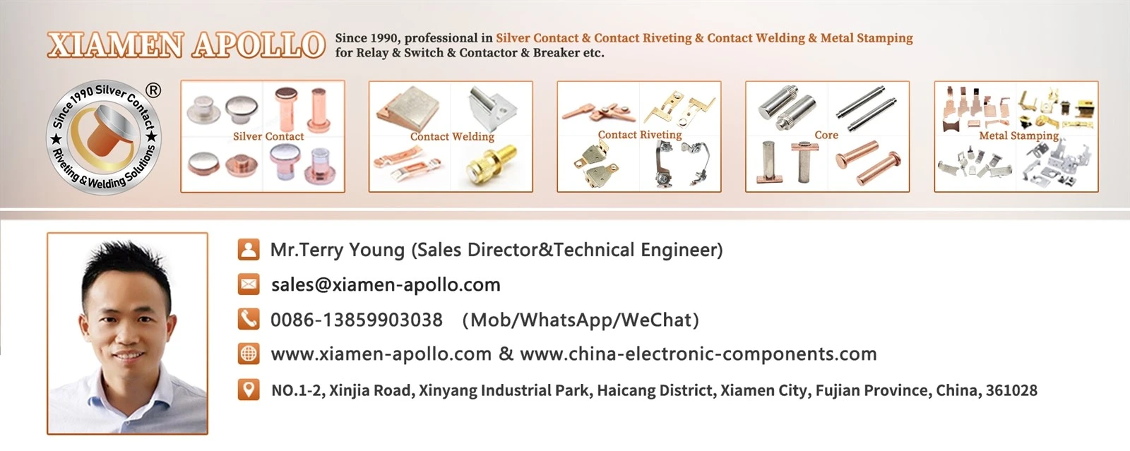 Mr.Terry from Xiamen Apollo Mr.Terry from Xiamen Apollo
