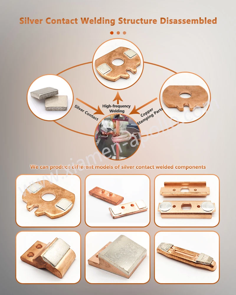 Silver Contact Welding Structure Disassembled Silver Contact Welding Structure Disassembled