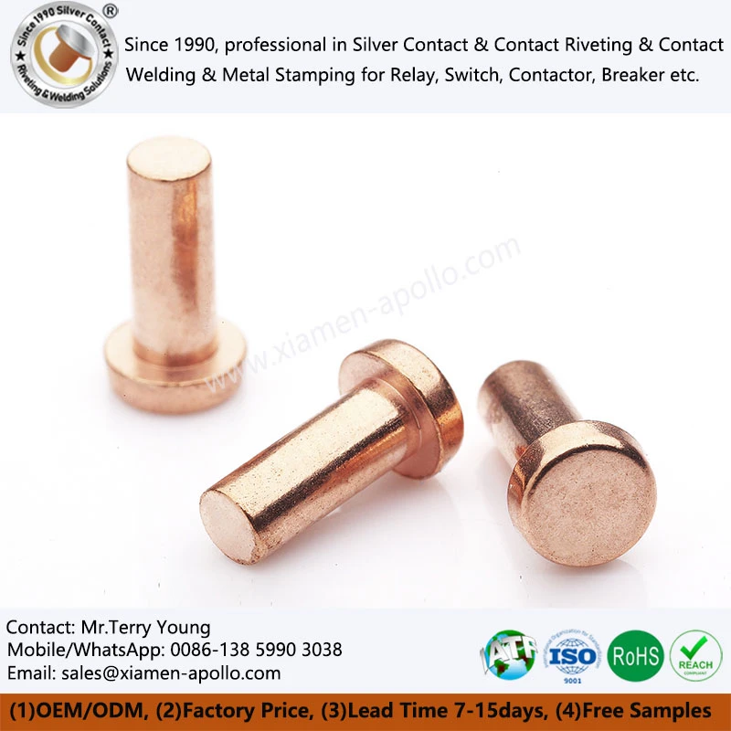 Solid Electrical Copper Contact Solid Electrical Copper Contact