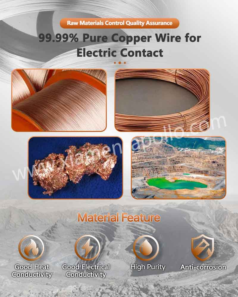 99.99% Pure Copper Wire for Electric Contact 99.99% Pure Copper Wire for Electric Contact