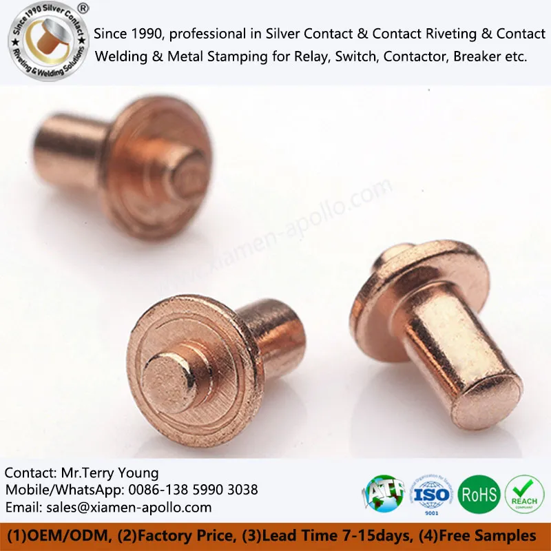 PCB trükkplaadi neetitud kontakt koos astmetega