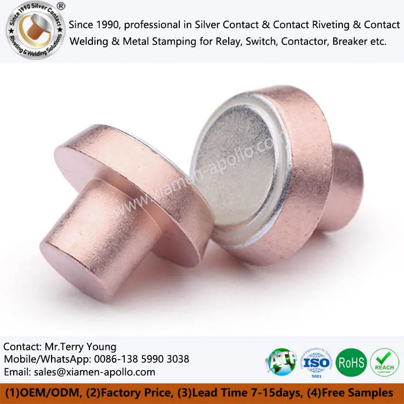 Bimetaalse kontakt needid magnetilise lukustamise relee jaoks