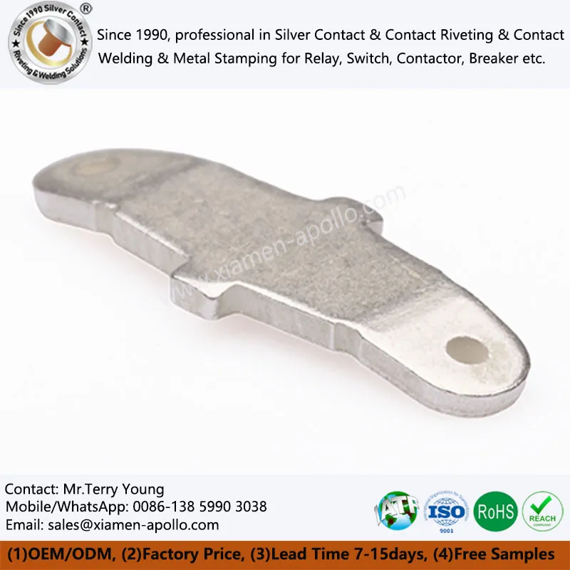 Copper Contact Terminals with Silver Electroplating Copper Contact Terminals with Silver Electroplating